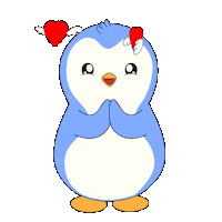 I Love You Wow Sticker by Pudgy Penguins