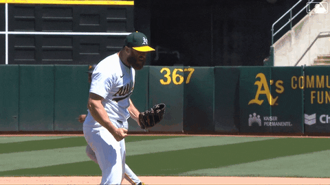 Celebrating Lets Go GIF by Oakland Athletics