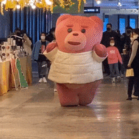 bellygombellygom love happy pink run GIF