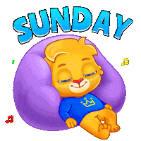 Sunday Funday Sticker by Lucas and Friends by RV AppStudios