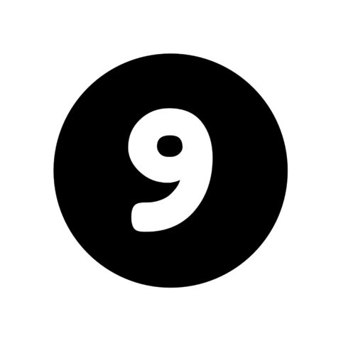 Number Blanco Sticker