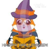 Trick Or Treat Halloween Sticker by Hamieverse