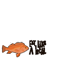 PositivelyGroundfish fish eatlocal fisheries rockfish Sticker