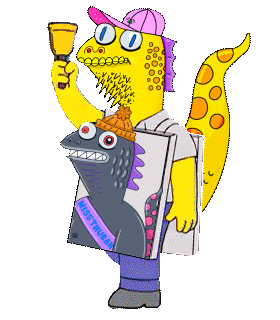 Nft Lizard Sticker by Bubbles Jackson