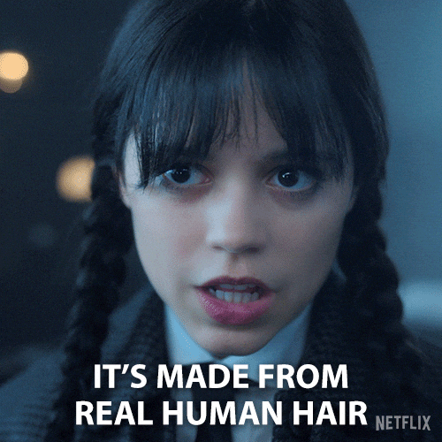 Wednesday Humanhair GIF by NETFLIX