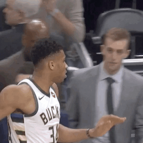 Basketball Reaction GIF by Milwaukee Bucks