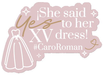 Dress Cr Sticker by Carolina Roman Bridal