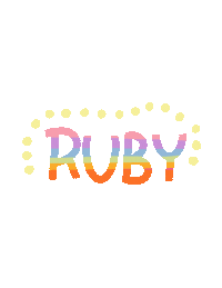 Rainbow Ruby Sticker