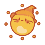 onemolu sun sunshine hatcat 帽貓 Sticker