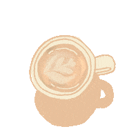 CloudCafe coffee lover vanilla latte cloud cafe Sticker