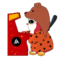 Video Games 90S Sticker by Pudgy Penguins