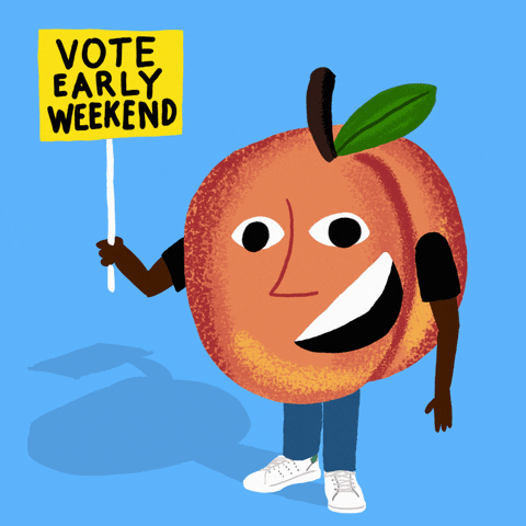 Vote Early Georgia Peach GIF by Creative Courage