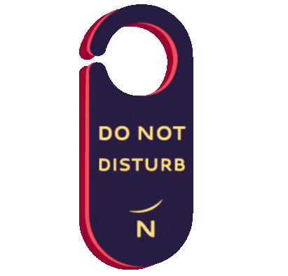 do not disturb lol Sticker by Novotel