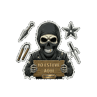 Skull Ninja Sticker