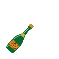 coppercanvas birthday champagne natasha coppercanvas Sticker