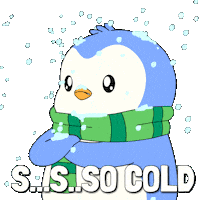 Snow Freezing Sticker by Pudgy Penguins