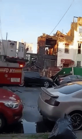 Building Collapses in the Bronx After Fire