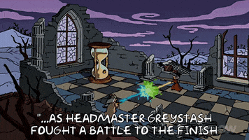 Episode 8 Wizards GIF by The Simpsons