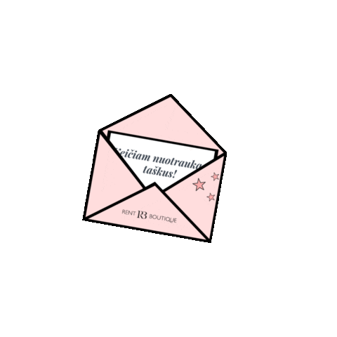 RentBoutique giphyupload pink envelope rentboutique Sticker