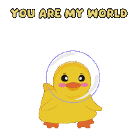 I Love You Space Sticker by MeetDuckey