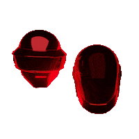 pomb4l punk cyberpunk daft punk daft Sticker