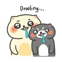 Hungry Drooling Sticker