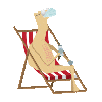 Emirates Airlines Beach Sticker by Side Hustle Brews