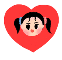girl love Sticker by geun