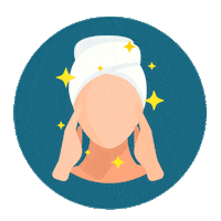 karinkilustra skincare glow skin diseñografico Sticker