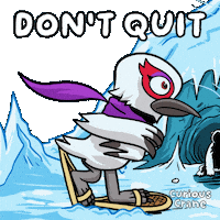 Quit Give Up Sticker by VeeFriends