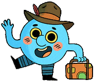 oneeyetiger bye ciao adios viaje Sticker