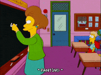 bart simpson school GIF