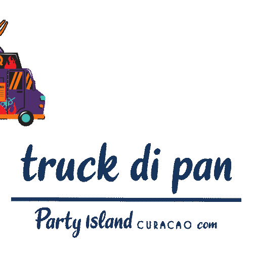 Bus Pan Sticker by Party Island Curacao
