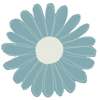 thetealwindow flower pastel blue thetealwindow Sticker