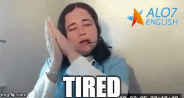 tired total physical response GIF by ALO7.com