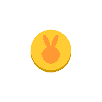 Spin Bunny Sticker by Presto Universe