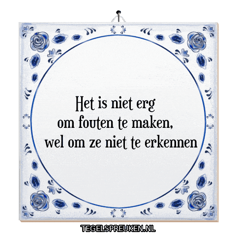 Wijsheid Spreuk Sticker by Tegelspreuken.nl