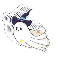 Halloween Ghost Sticker by Sheila Streetman