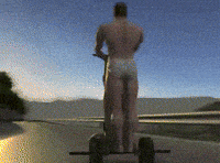 Underwear Ultimate Muscle Roller Legend GIF