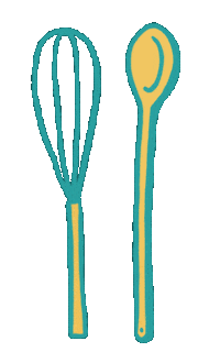 Spoon Baking Sticker