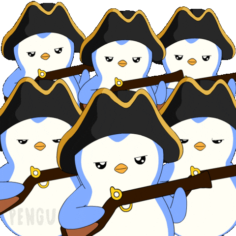 Huddle Up War GIF by Pudgy Penguins
