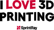3D Printer Dentist Sticker by SprintRay