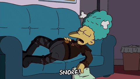 Tired Season 20 GIF by The Simpsons