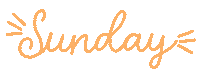Orange Sunday Sticker