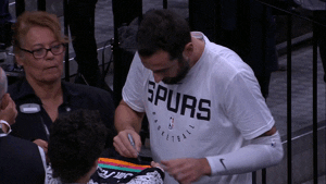 san antonio fans GIF by NBA