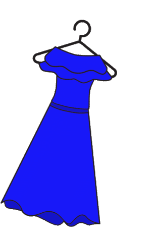 thedressstories giphyupload girl blue dress Sticker