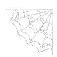 Spider Web Halloween Sticker