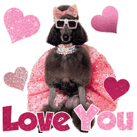 Love You Hearts Sticker by Pimp Yo Pets