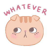 Cat What Sticker by TiffanyHuynhArt