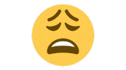 emojivid emoji emojivid smileys wearyface Sticker